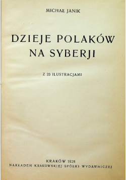 Dzieje Polaków na Syberii 1928 r.