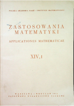 Zastosowania matematyki tom XIV