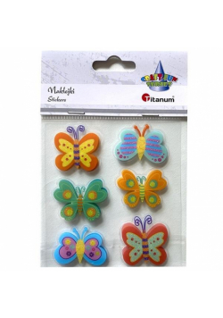 Naklejki foliowe 3D motyle mix 6szt