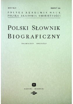 Polski słownik biograficzny Tom XL / 3 Zeszyt 166