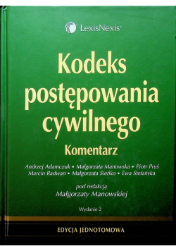 Kodeks postępowania cywilnego Komentarz