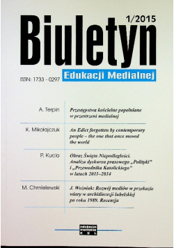 Biuletyn Edukacji Medialnej Numer 1
