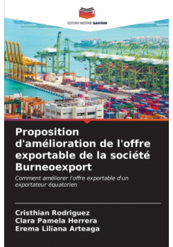 Proposition d'amélioration de l'offre exportable de la société Burneoexport