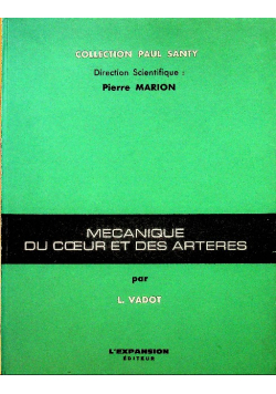 Mecanique du coeur et des arteres