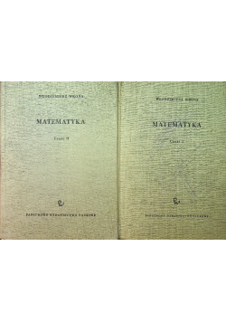 Matematyka część I i II