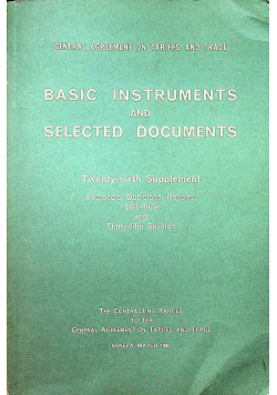 Basic instruments and selected documents