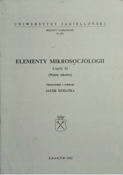 Elementy mikrosocjologii część 2