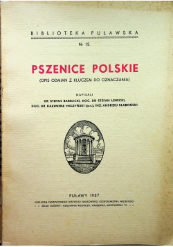 Pszenice Polskie 1937r