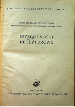 Niezgodności recepturowe