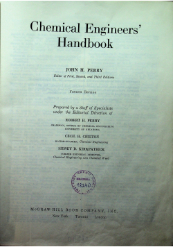 Chemical enineers Handbook