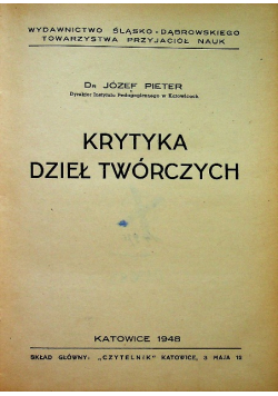 Krytyka dzieł twórczych 1948 r.