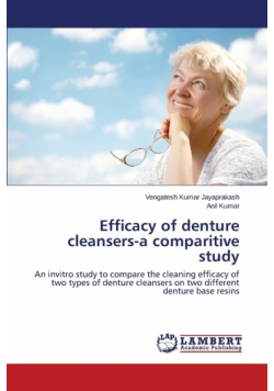 Efficacy of denture cleansers-a comparitive study