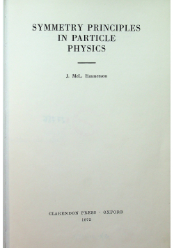 Symmetry principles in particle physics