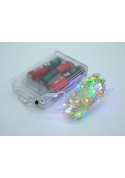 Łańcuch świetlny LED kolorowy 10m