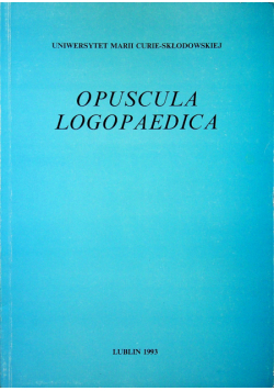 Opuscula Logopaedica
