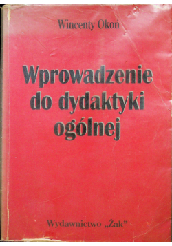 Wprowadzenie do dydaktyki ogólnej