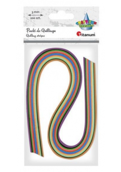 Paski do quillingu 3mm mix 200szt