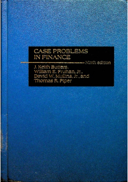 Case problems in finance  butters