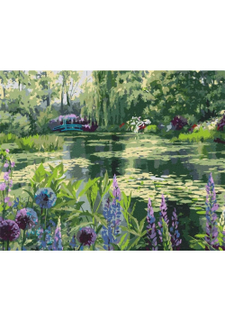 Malowanie po numerach - Ogród Moneta 40x50
