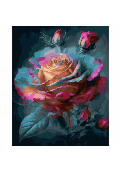 Malowanie po numerach - Magiczna róża 40x50cm