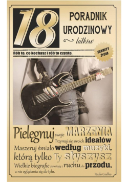 Kartka okolicznościowa Urodziny 18 U16