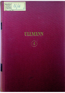 Ullmanns Encyklopadie der technischen chemie tom 4