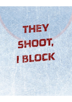 Hockey Notebook - Goalie Notebook - Blank Lined Paper