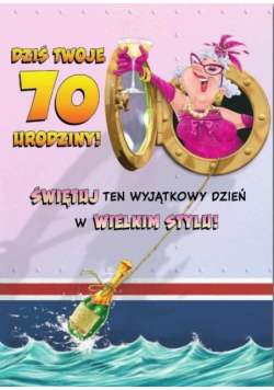 Kartka okolicznościowa Urodziny 70 MF40