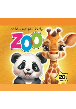 Kolorowanka 140x140 Zoo pomarańczowa 20 obrazków