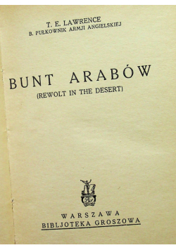 Bunt arabów 1928 r.