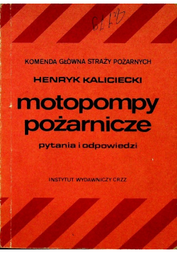 Motopompy pożarnicze