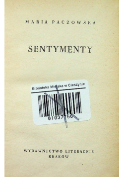 Paczowska Sentymenty