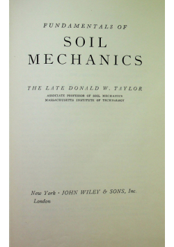 Soil Mechanics