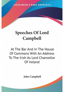 Speeches Of Lord Campbell