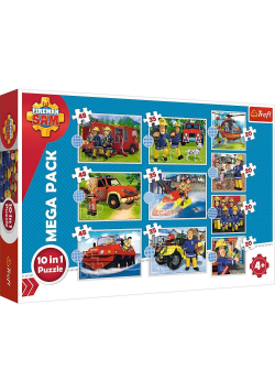 Puzzle 10w1 Poznaj ekipę Strażaka Sama TREFL
