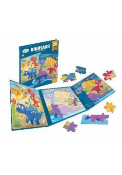 Genialny dzieciak. Puzzle magnetyczne Dinozaury