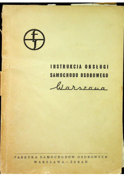 Instrukcja obsługi samochodu osobowego Warszawa