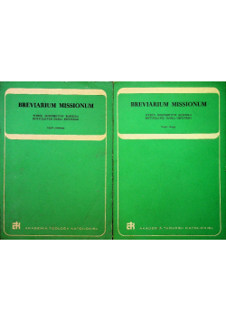 Breviarium Missionum 2 tomy