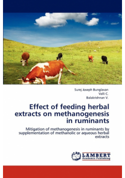 Effect of feeding  herbal extracts on methanogenesis in ruminants
