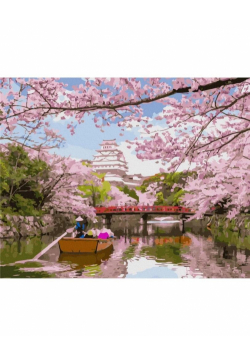 Malowanie po numerach - Chińska sakura 40x50