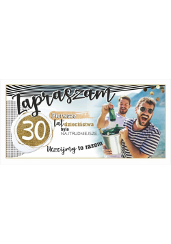 Zaproszenie Urodziny 30 Z120 (10 szt.)