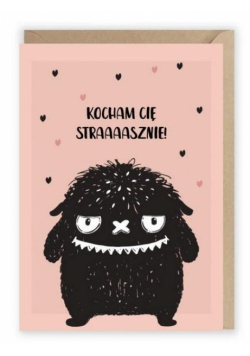 Kartka okolicznościowa Kocham Cię strasznie K027