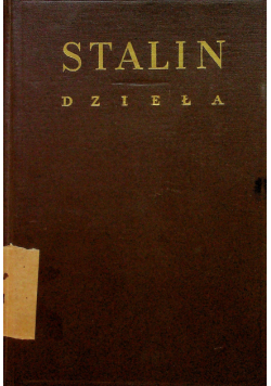 Stalin dzieła tom 13