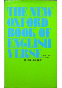 The New Oxford Book of English Verse