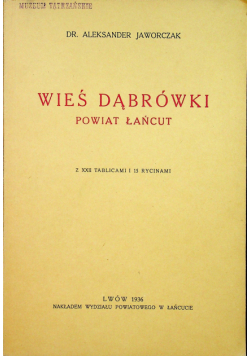 Wieś Dąbrówki 1936r