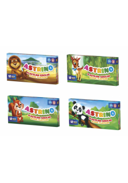 Plastelina szkolna 12 kolorów Astrino ASTRA