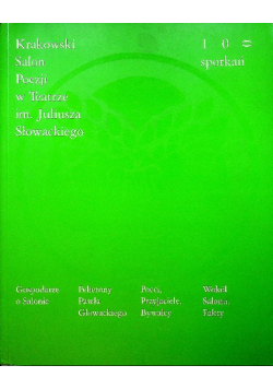 100 spotkań Krakowski Salon Poezji w Teatrze im Juliusza Słowackiego