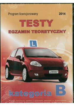 Testy kat. B  Egzamin teoretyczny DVD w. 2014