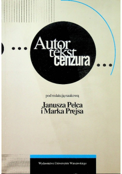 Autor tekst cenzura