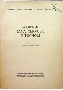 Słownik Jana Cervusa z Tucholi